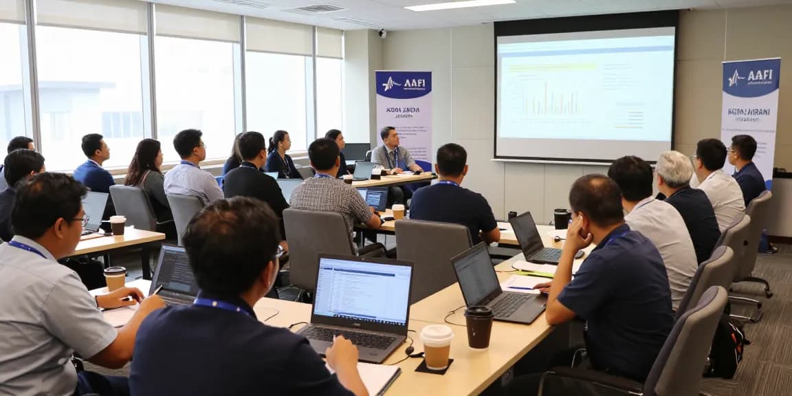 Engaging training session at AAFIKOTA JAKARTA conference promoting forensic auditing skills.