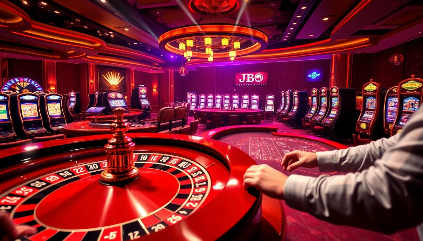 Experience the thrill of betting at https://jbo.center/ with vibrant casino visuals.