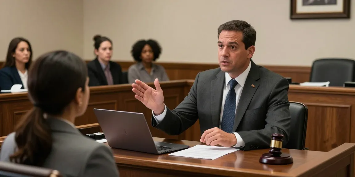 Forsyth County DUI attorney passionately defending a client in a courtroom, highlighting the importance of legal representation.