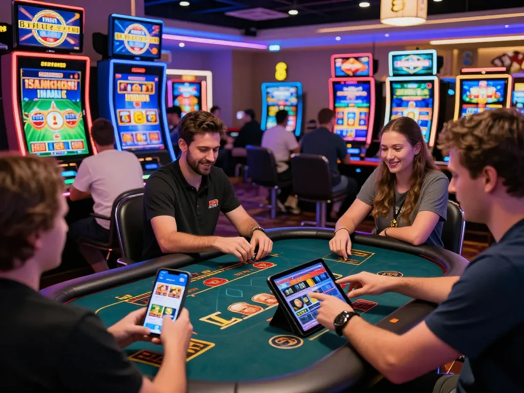 Players enjoying an exciting online gambling experience with EE88