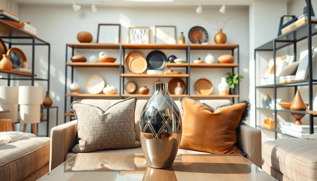 Stylish arrangement by a Furniture Accessories Supplier showcasing modern decorative accents.