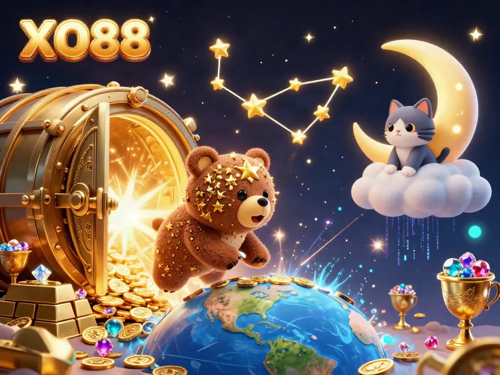 Engage with XO88's thrilling gaming realm, capturing golden treasures and vivid animations.
