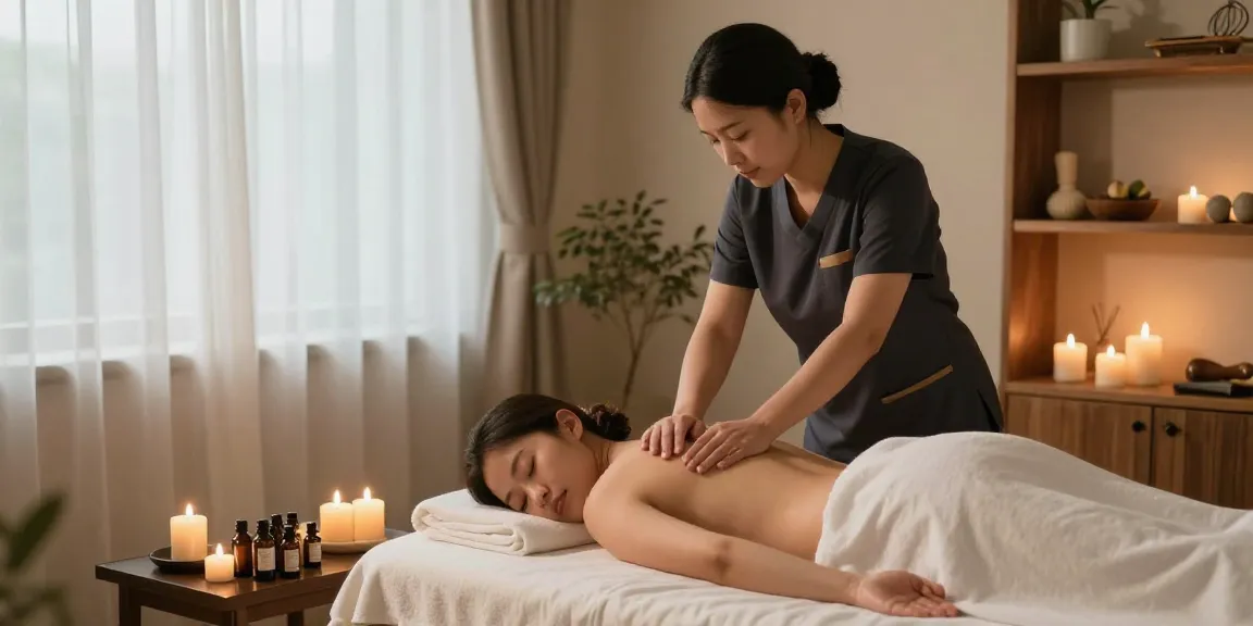 주안출장마사지 therapy session with soothing ambiance and professional therapist.