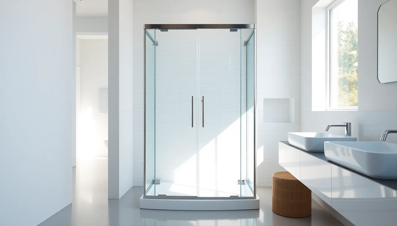 Die duschkabine 100x100 pendeltür in einem modernen Badezimmer zeigt elegantes Design und Funktionalität.