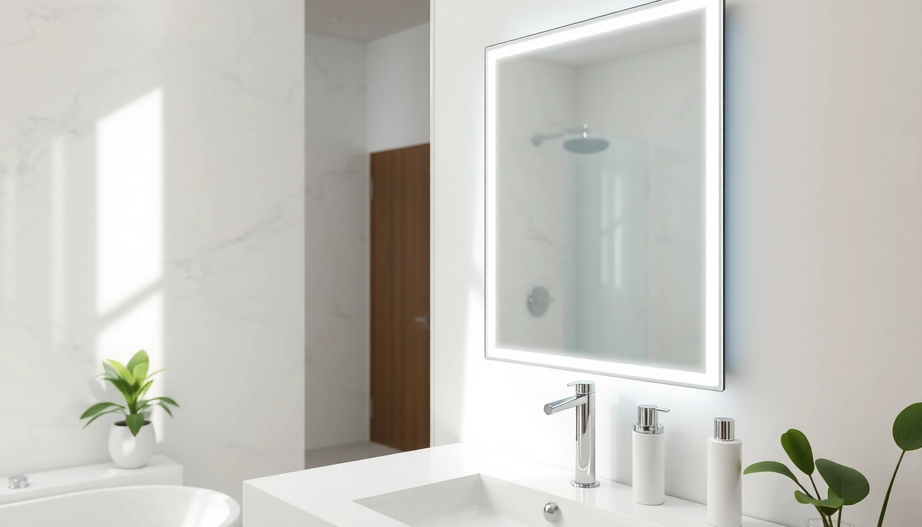 Transform your space with a stylish led mirror bathroom featuring elegant design and soft lighting.