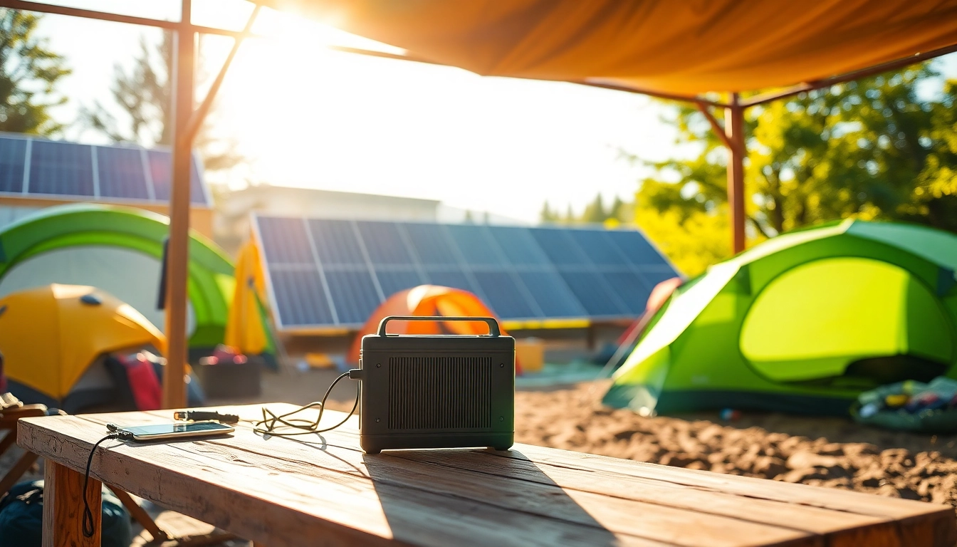 Powering outdoor adventures with EcoFlow station and solar setup.