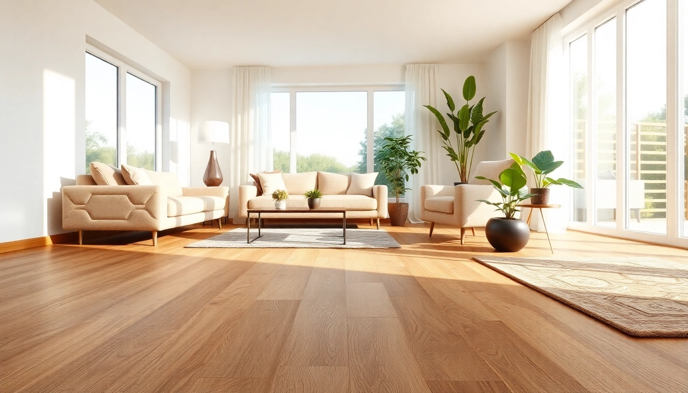 Showcased lvt flooring in a modern living room with elegant decor and natural light.
