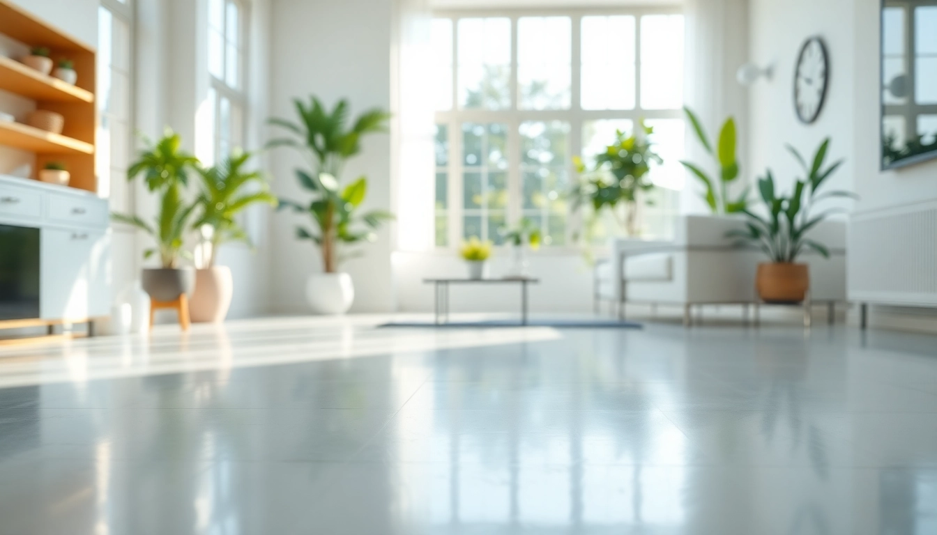 Engaging cleaning services near me with a pristine home environment and natural lighting.
