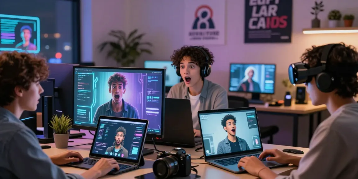 Engaging NSFW AI interactions in a dynamic digital space showcasing diverse users customizing AI avatars.