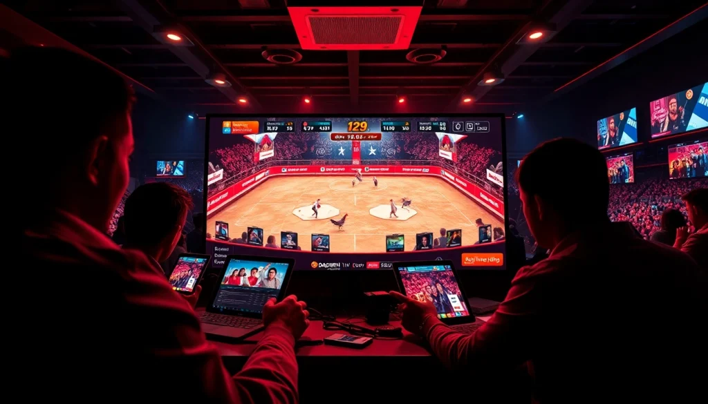 Experience live cockfighting at dagawin.live with an engaging digital interface showcasing thrilling matches and user excitement.