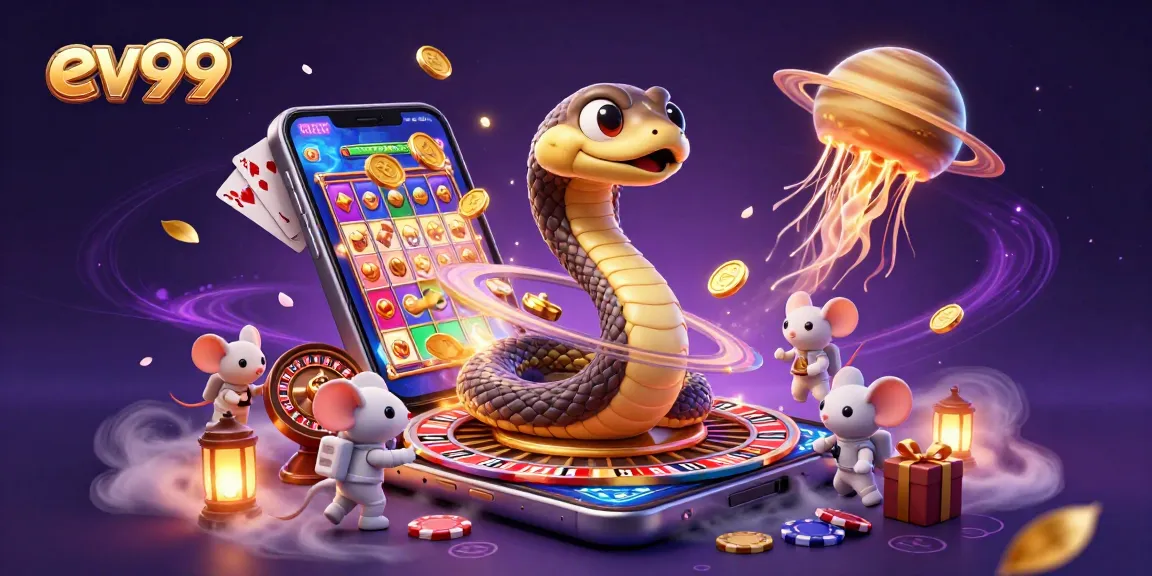 Engage with exciting bets on varying segments of the roulette wheel with ev99's cosmic theme.